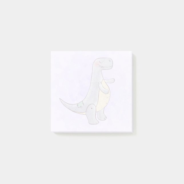Post-it® Tyrannosaurus gris mou Rex Dinosaur Toy Post-it N (Devant)