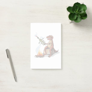 Post-it® Tyrannosaurus Rex Cuisine Nourriture Au-Dessus D'U