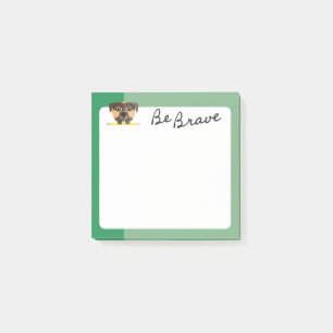 Post-it® Un Chien Chien Chien Chien Brown Soit Courageux Av