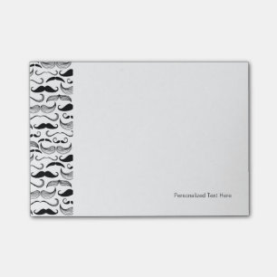 Post-it® Un club des messieurs. Motif 2 de moustache