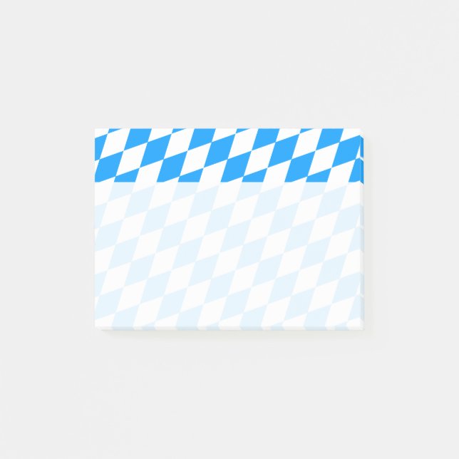 Post-it® Un cœur blanc bleu (Devant)