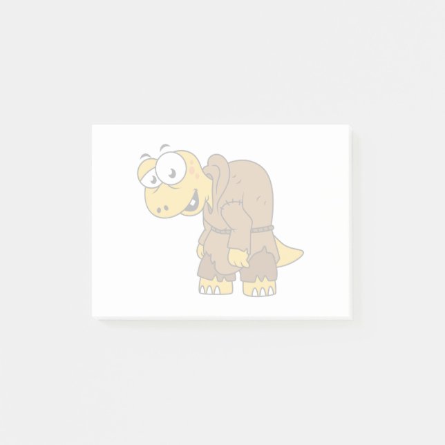 Post-it® Un Dinosaure Dinosaure Hunchback. (Devant)
