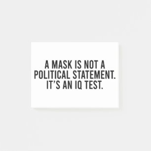 Post-it® Un masque n'est pas une déclaration politique
