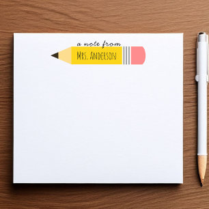 Post-it® Un mot de l'enseignant Thème Crayon