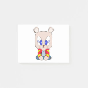 Post-it® Un ours mignon et élégant avec un perçage d'oreill