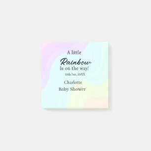 Post-it® Un petit arc-en-ciel est en route nom de la baby s