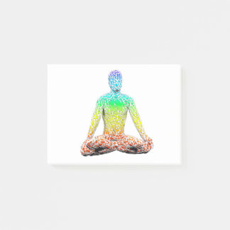 Post-it® Un tableau de chakra humain sur un yogi