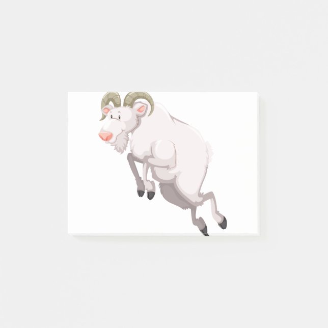 Post-it® Une chèvre sauteuse (Devant)