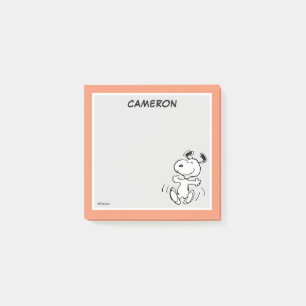 Post-it® Une danse joyeuse de Snoopy   Ajouter Votre Nom