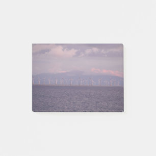 Post-it® Une Éolien Sur La Mer D'Irlande Près De Liverpool,