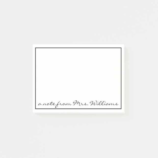 Post-it® une note de (Devant)