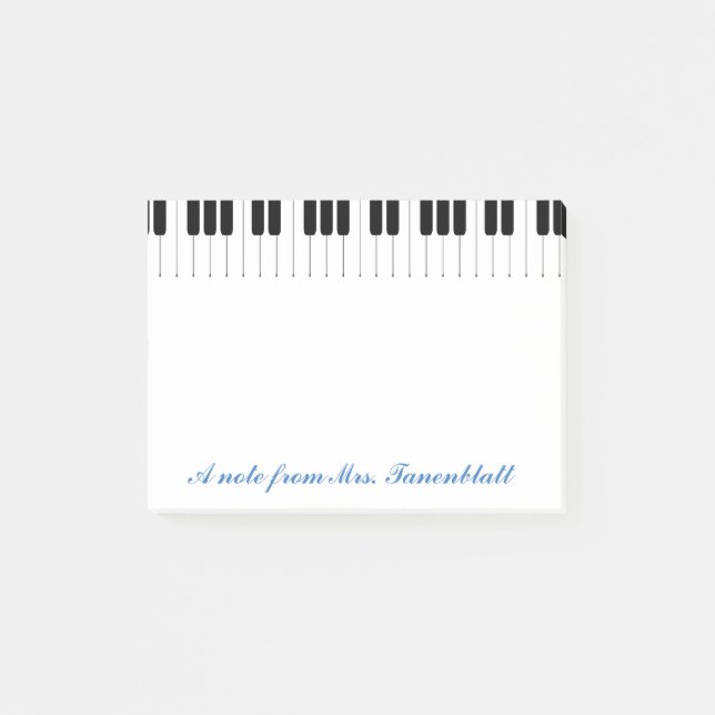 Post-it® Une note de votre professeur de musique (Devant)