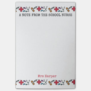 Post-it® Une note du mignon personnalisé par infirmière