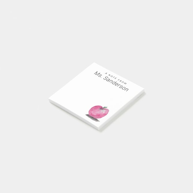 Post-it® Une note du nom de l'enseignant personnalisé Aquar (Incliné)