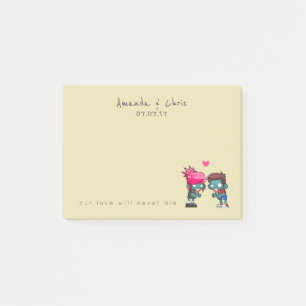 Post-it® Une paire de zombies en Mariage amoureux