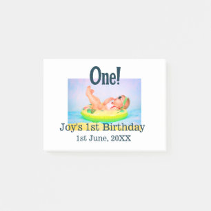 Post-it® Une photo de premier anniversaire moderne ajouter 