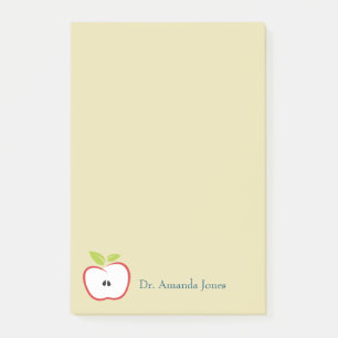 Post-it® Une pomme aux contours rouges et aux feuilles vert