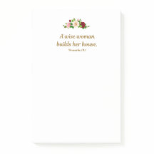 "Une sage femme construit sa maison." 4"x6" Person