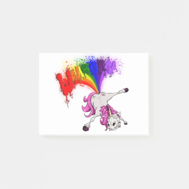 Post-it® unicorn rainbow fart (Devant)
