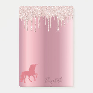 Post-it® Unicorn rose rose rose rose or parties scintillant