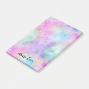 Post-it® Unicorne Purple Rose Aqua Coeur Brut