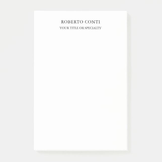 Post-it® Unique minimaliste moderne (Devant)
