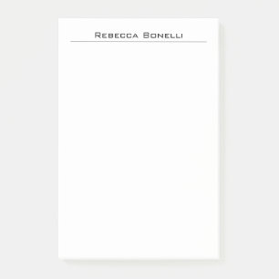 Post-it® Unique Moderne Minimaliste Plain Blanc Simple