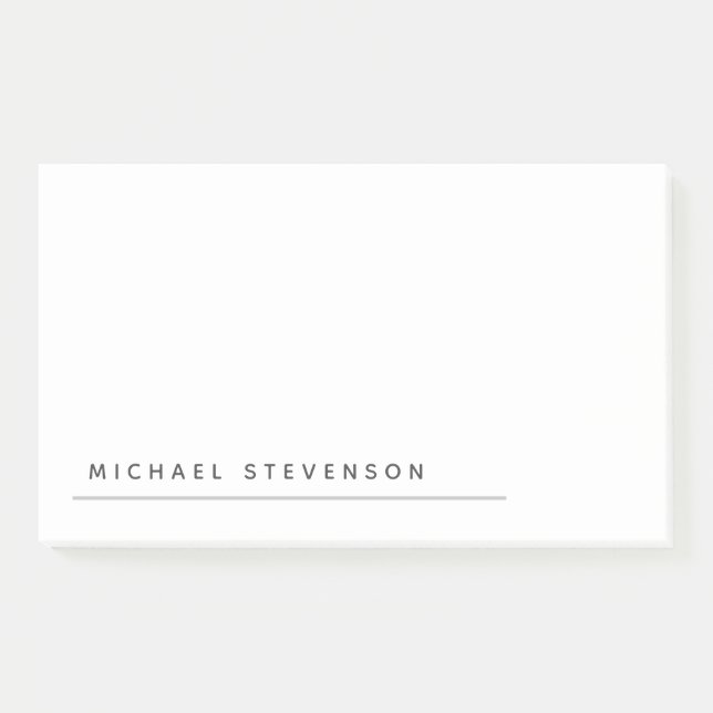 Post-it® Unique moderne minimaliste Plain N'importe quelle  (Devant)