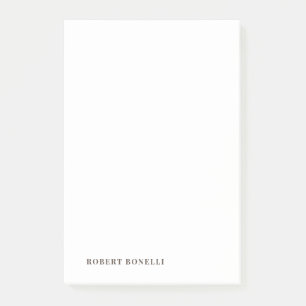 Post-it® Unique Moderne Simple Votre Nom Minimaliste