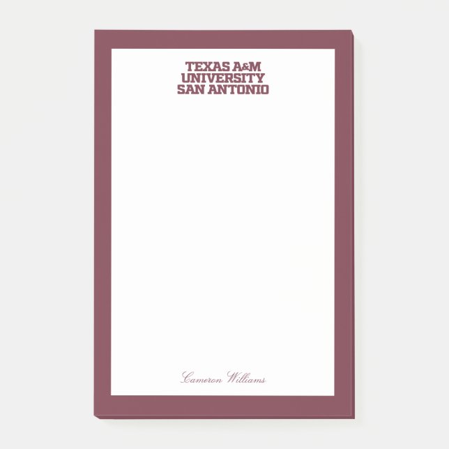 Post-it® Université Texas A&M de San Antonio (Devant)