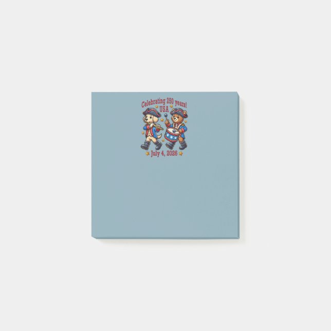 Post-it® USA 250th Anniversary Souvenir - Patriotique (Devant)