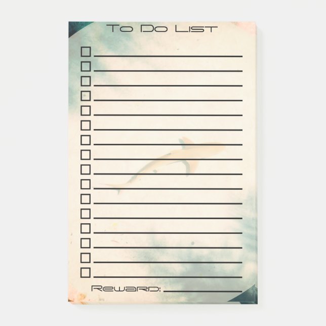 Post-it® Utile à faire| Jeune requin| Photo (Devant)