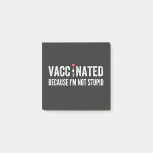 Post-it® Vaccinated Because I'm