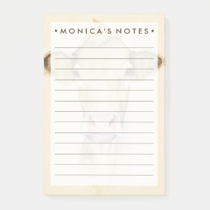 Post-it® Vache aux animaux   de grange d'aquarelle