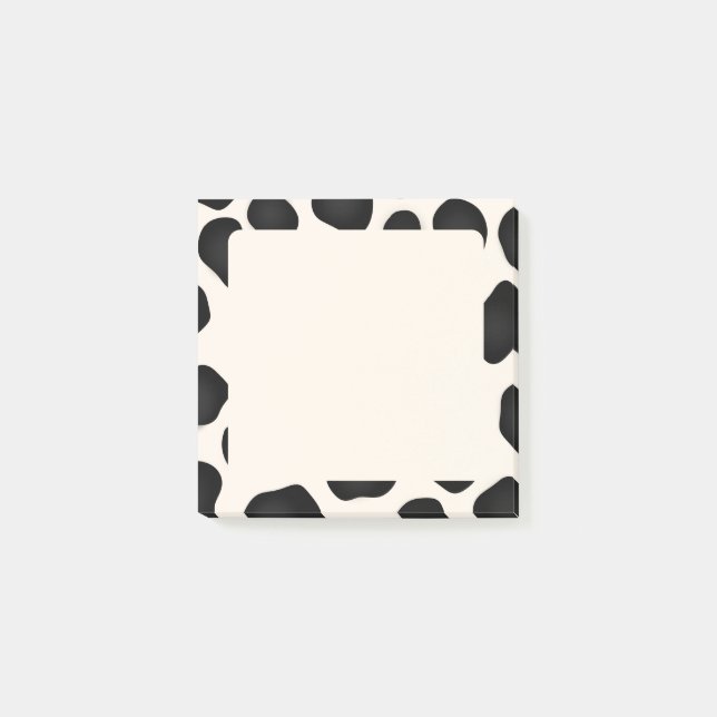 Post-it® Vache noire et blanche poster de animal (Devant)
