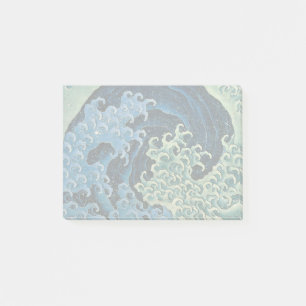 Post-it® Vague féminine de Hokusai Océan Vintage