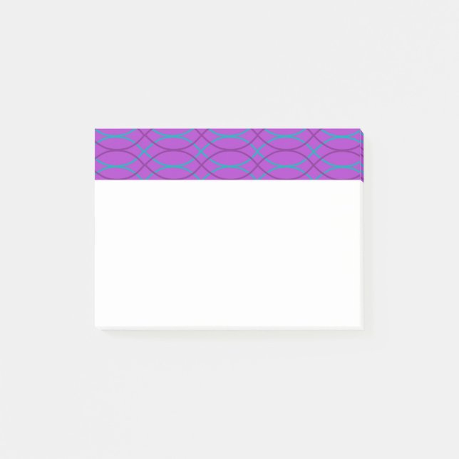 Post-it® Vagues violettes (Devant)