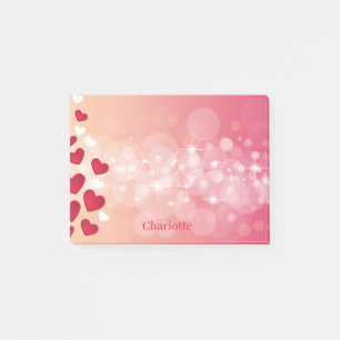Post-it® Valentine's Day Spray of Hearts Ajouter un nom