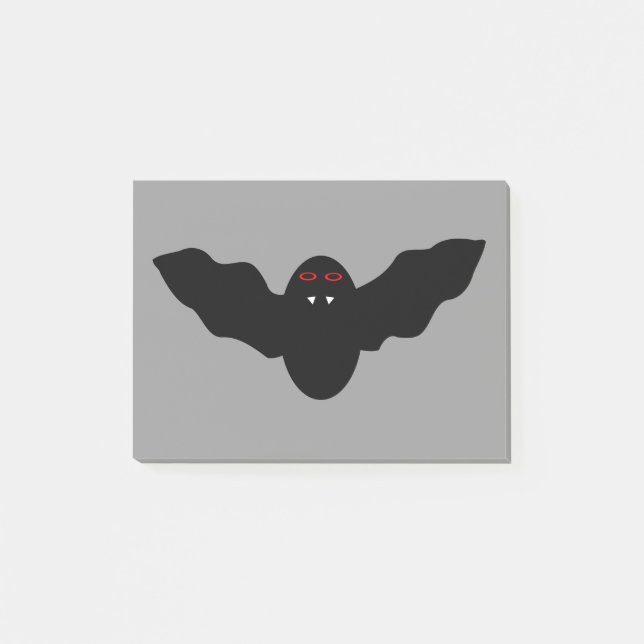 Post-it® Vampire Chat Face Bat Halloween Post it note Pad (Devant)