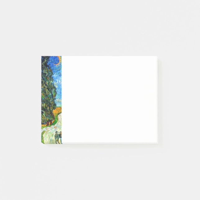 Post-it® Van Gogh Road avec Cypress et Star (Devant)