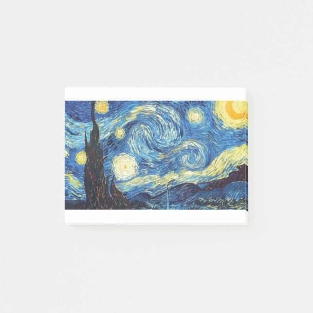 Post-it® van gogh Starry nuit (Devant)