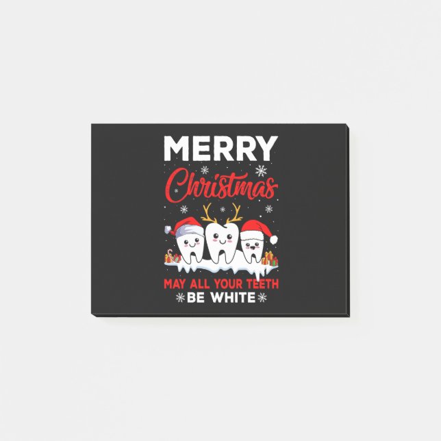 Post-it® Vector joyeux noël peut toutes vos dents être blan (Devant)