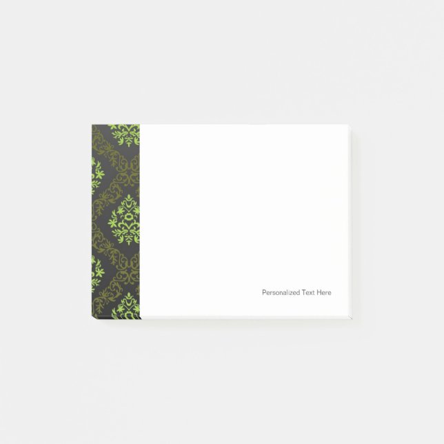 Post-it® Vert floral de papier peint (Devant)