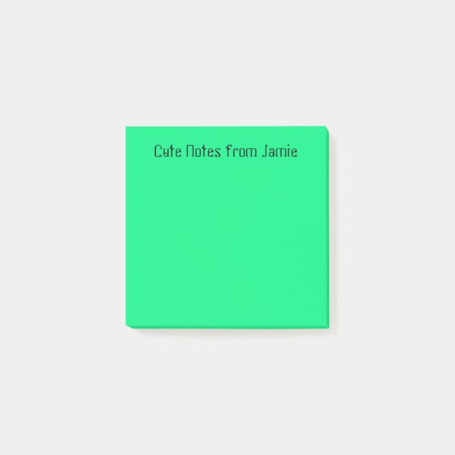 Post-it® Vert marin (Devant)