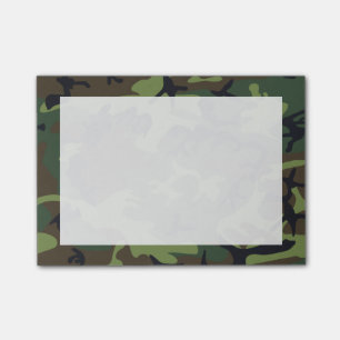 Post-it® Vert, Marron, Camouflage camouflé noir