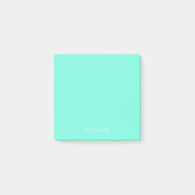 Post-it® vert menthe royale uni riche (Devant)
