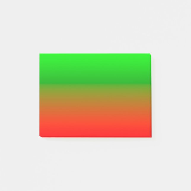 Post-it® Vert simple à rouge (Devant)