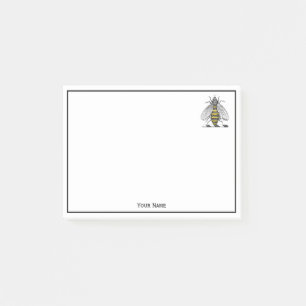 Post-it® Veste armoiries emblème vintage abeille héraldique