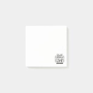 Post-it® Vie heureuse avec la foi – Proverbes 15:15 Art