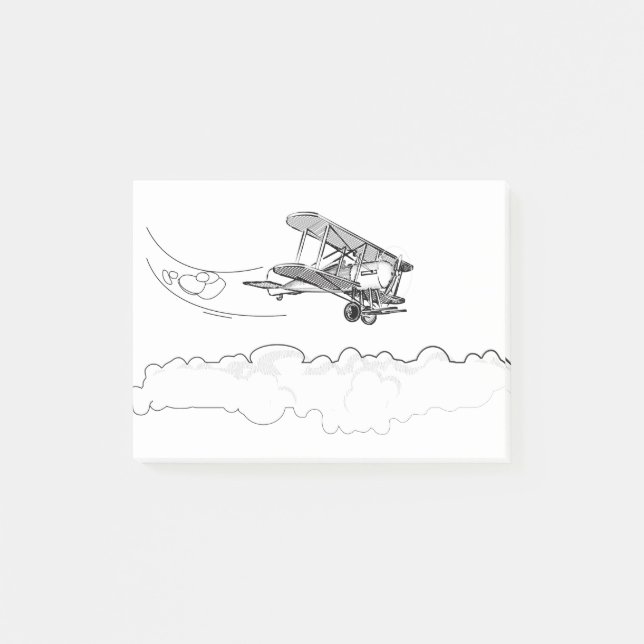 Post-it® Vieil avion (Devant)
